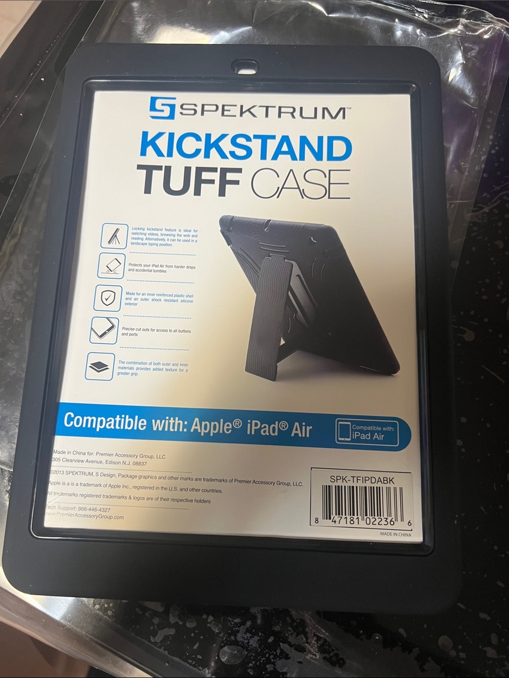 Kickstand Tuff Case for Apple iPad Air - Black